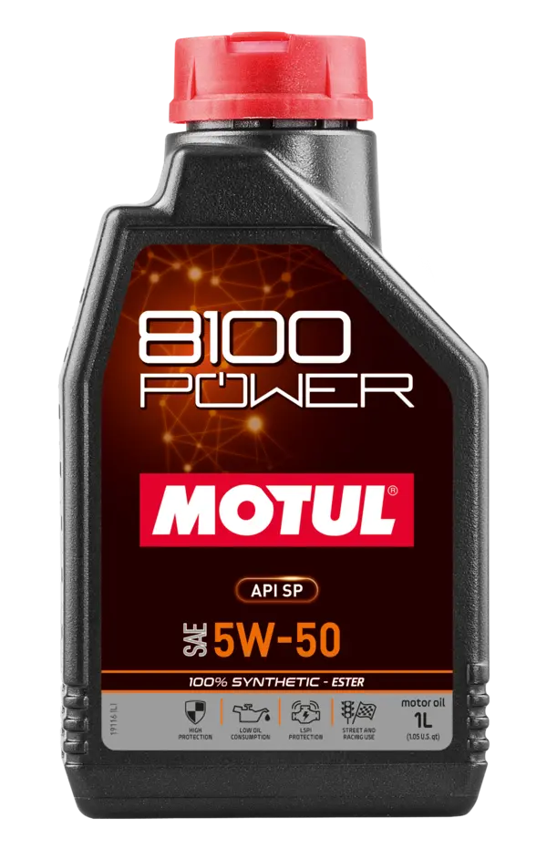 MOTUL 8100 POWER масло моторное (5W50/1 л.)
