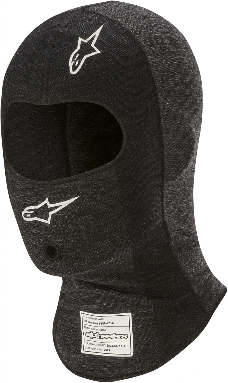 Alpinestars ZX EVO v2 подшлемник для автоспорта, черный/серый