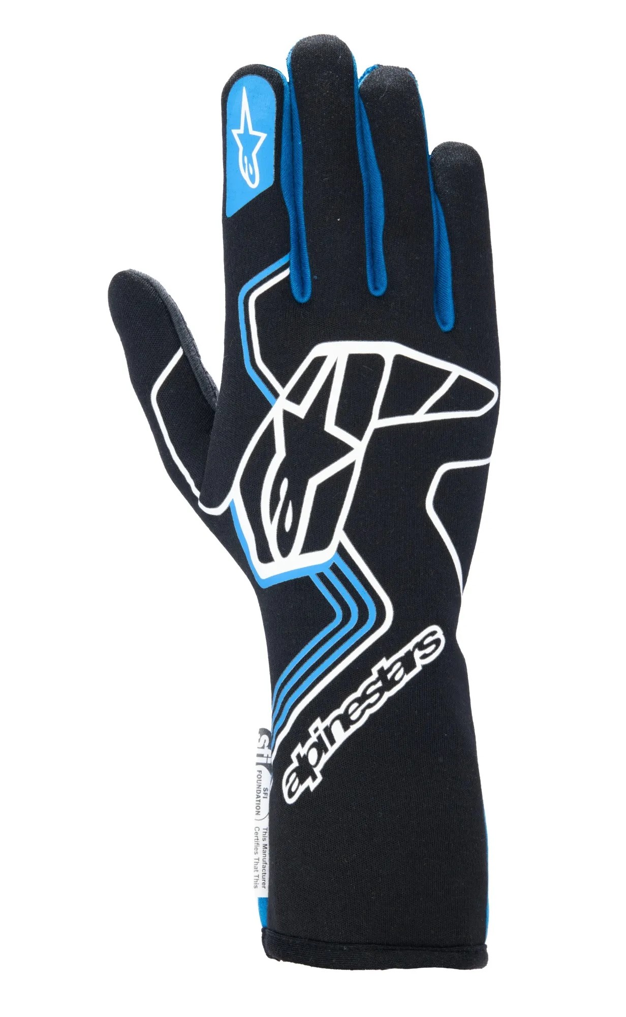 Alpinestars TECH-1 RACE V4 перчатки для автоспорта, XL, синий на сайте DARK-STOCK.RU