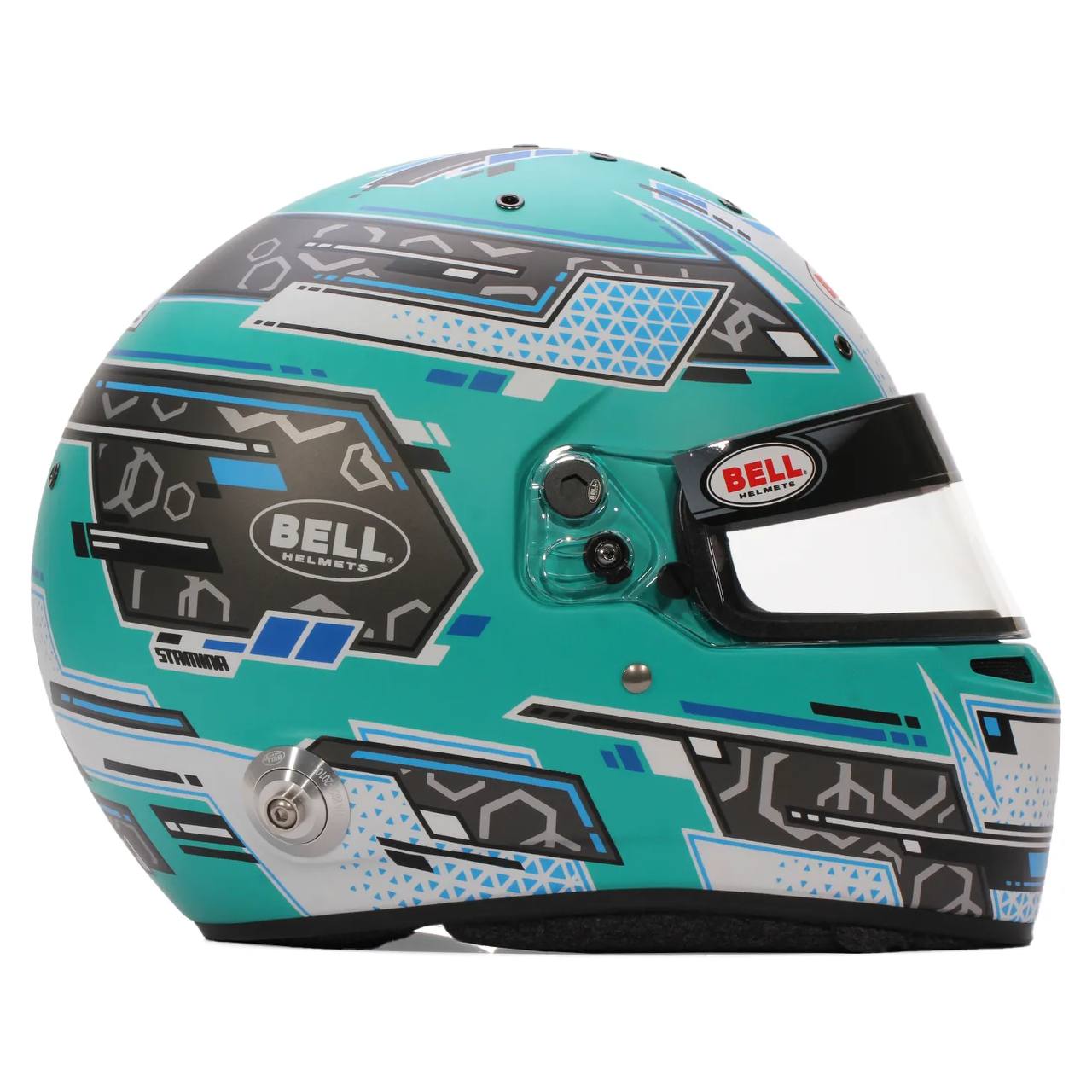 Bell RS7 PRO STAMINA шлем для автоспорта (HANS), 60, аквамарин