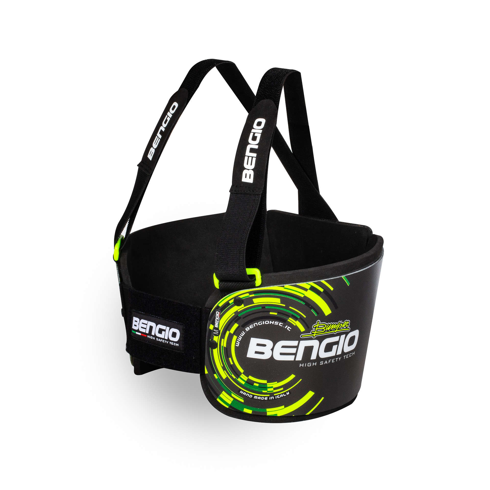Bengio Bumper Standard защита ребер для картинга, S, серый/желтый