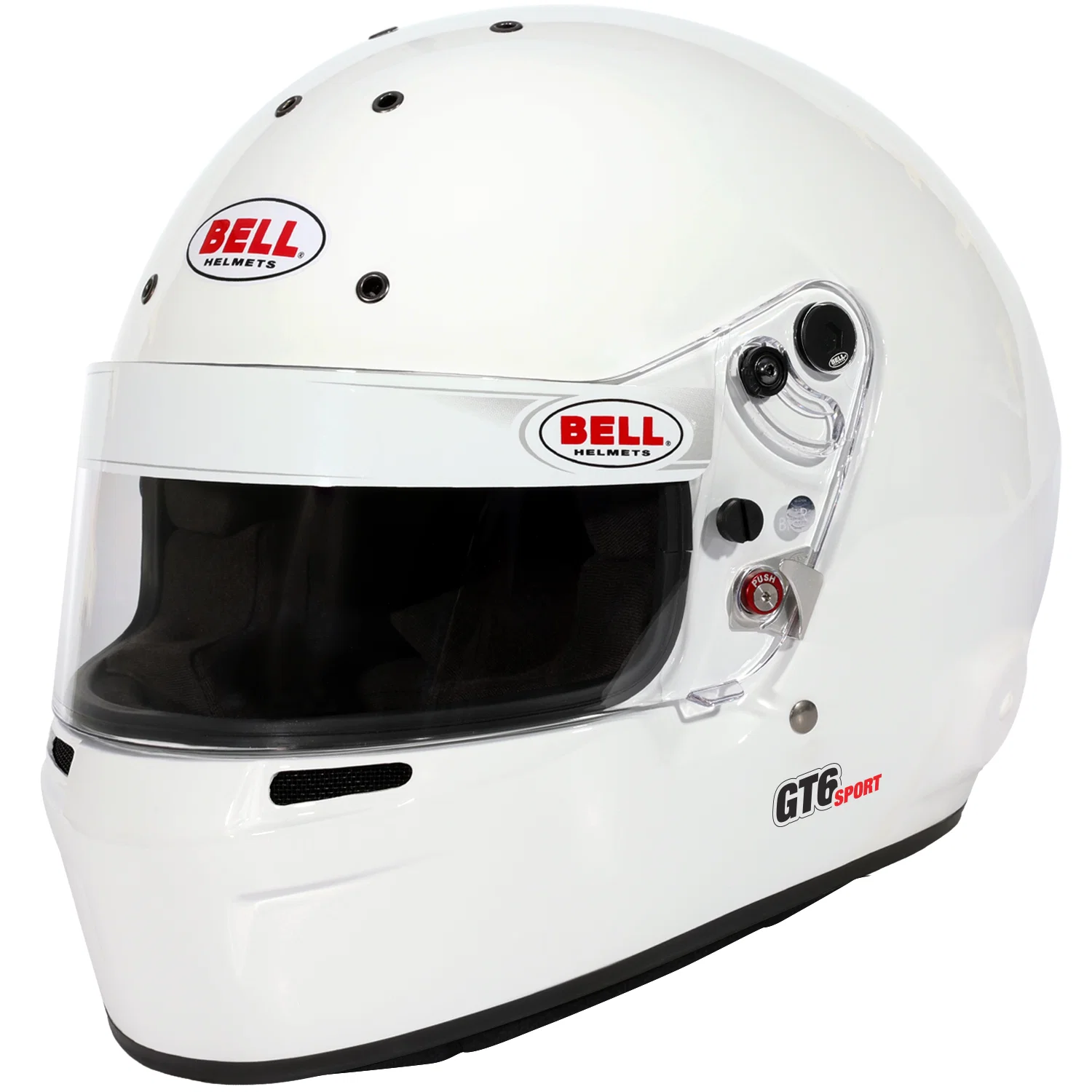 Bell GT6 SPORT шлем для автоспорта (подготовл. под HANS), M (58-59), белый