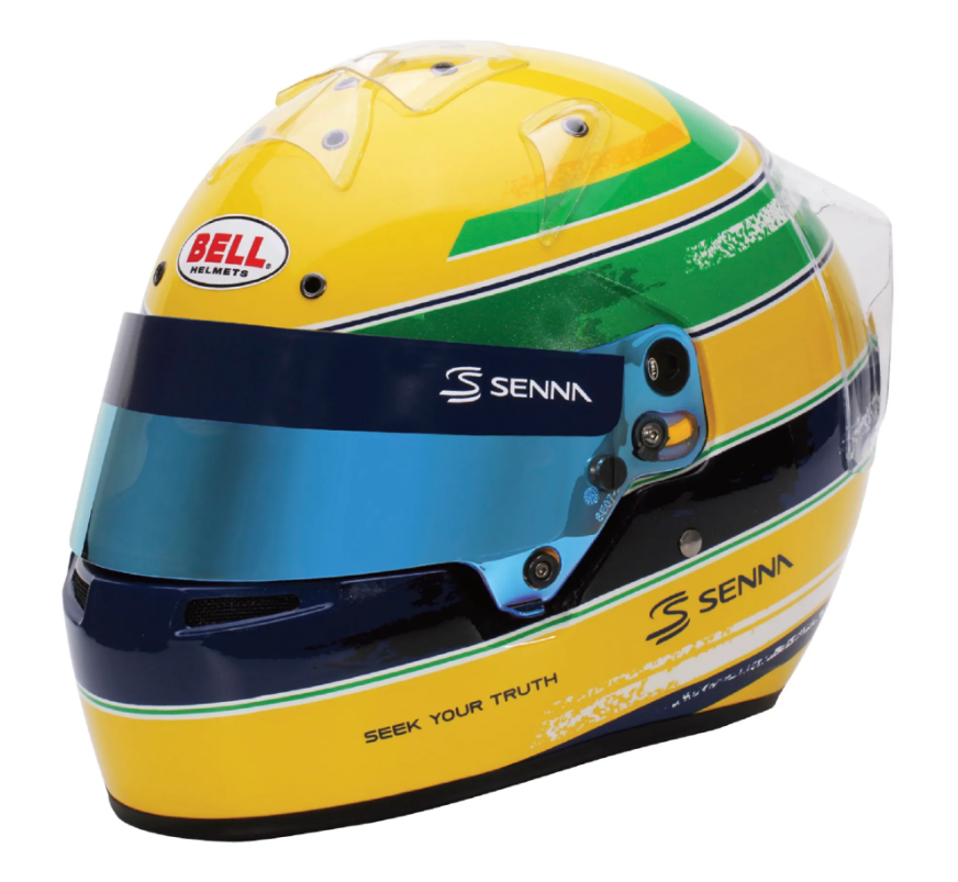 Bell KC7-CMR Ayrton Senna шлем для картинга, 57, желтый/зеленый