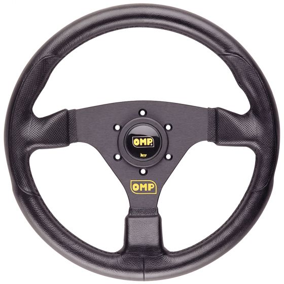 OMP RACING GP руль полиуретановый, 330мм, 3 черные спицы