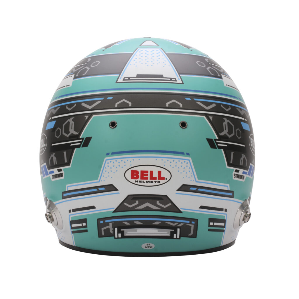 Bell RS7 PRO STAMINA шлем для автоспорта (HANS), 58, аквамарин