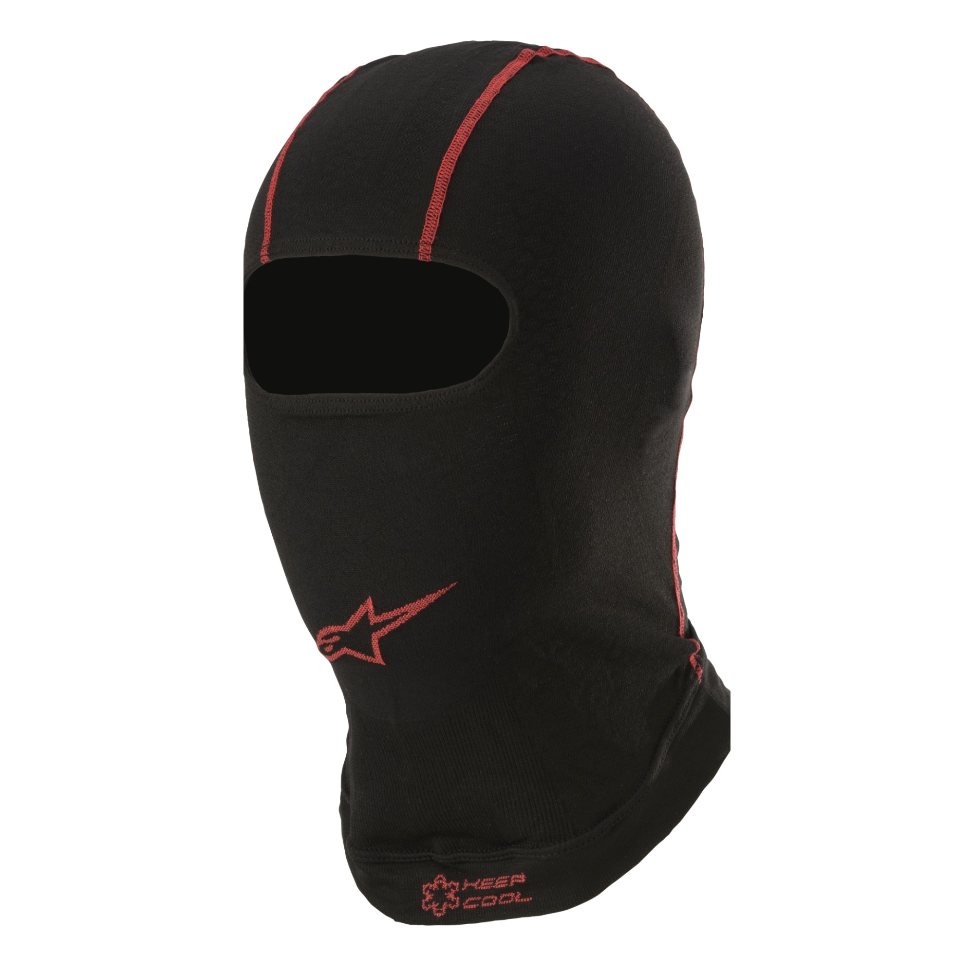 alpinestars kx v2 summer подшлемник для картинга, черный/красный для картинга 