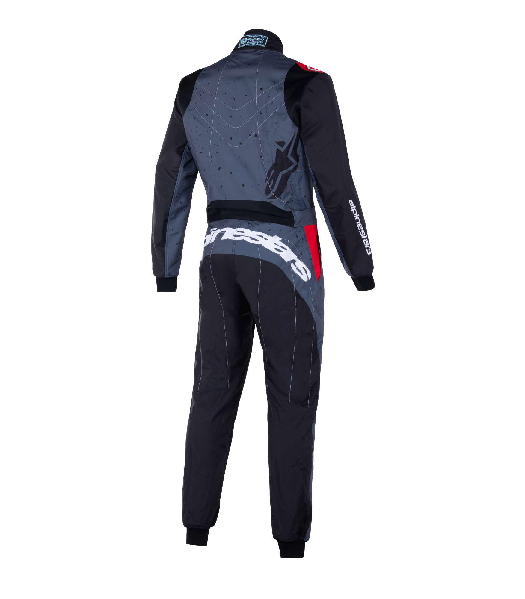 Alpinestars KMX-9 V3 GRAPHIC 6 комбинезон для картинга, 44, антрацит/красный