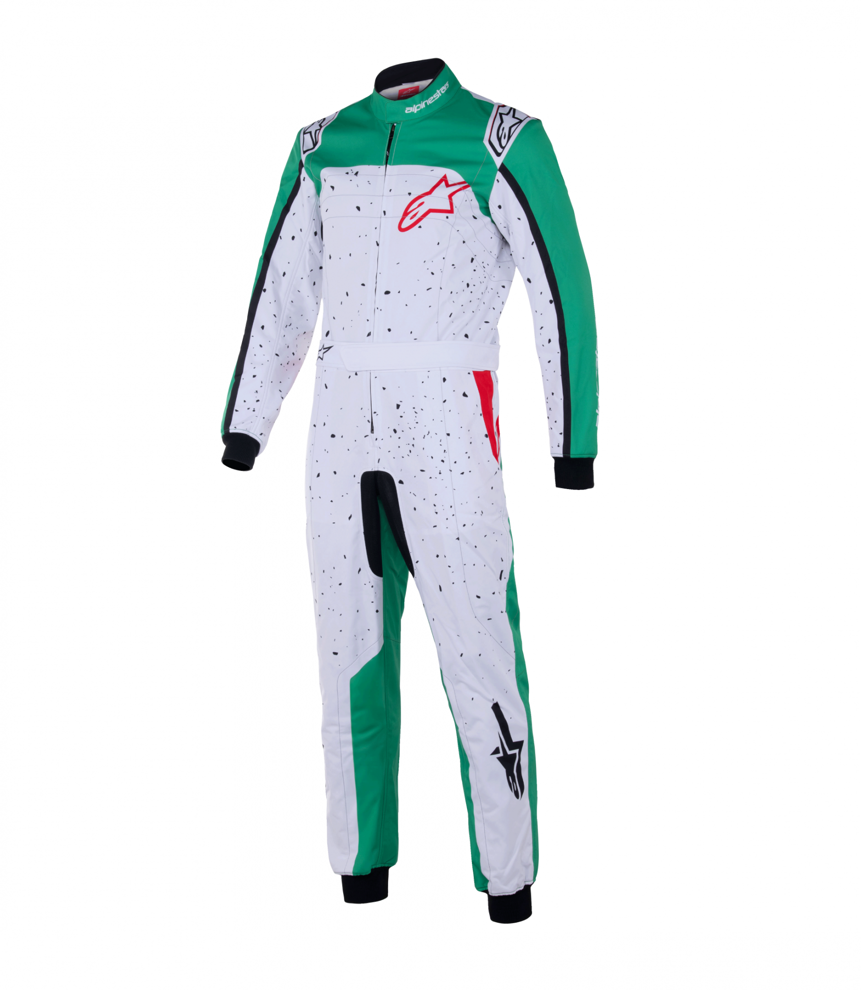 Alpinestars KMX-9 V3 GRAPHIC 6 комбинезон для картинга, 140, белый/зеленый